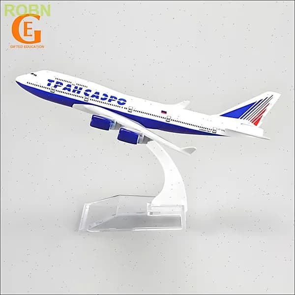 Металлическая Модель Самолета Боинг 747 Трансаэро Transaero