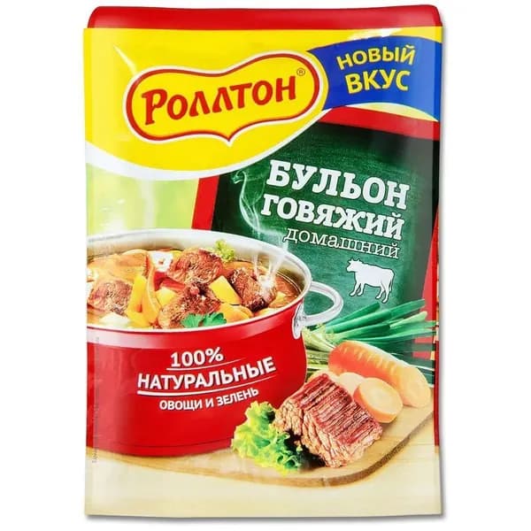 Бульон говяжий домашний "Роллтон" 90г.