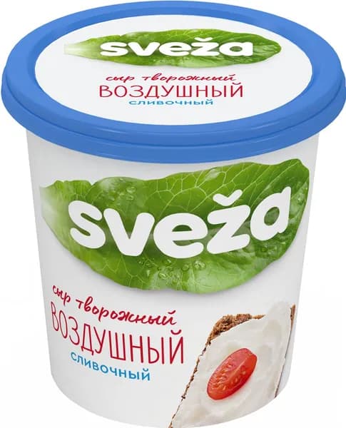 Сыр творожный Sveza Воздушный сливочный 60%, 150г