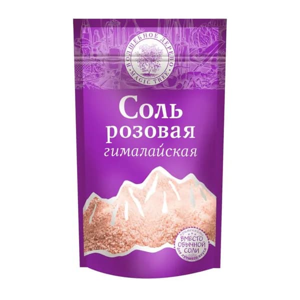 Волшебное дерево Соль розовая Гималайская мелкая, 350 г