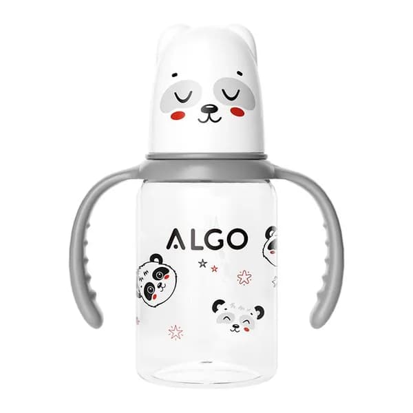 Детская бутылочка ALGO 120 мл с ручкой, PC