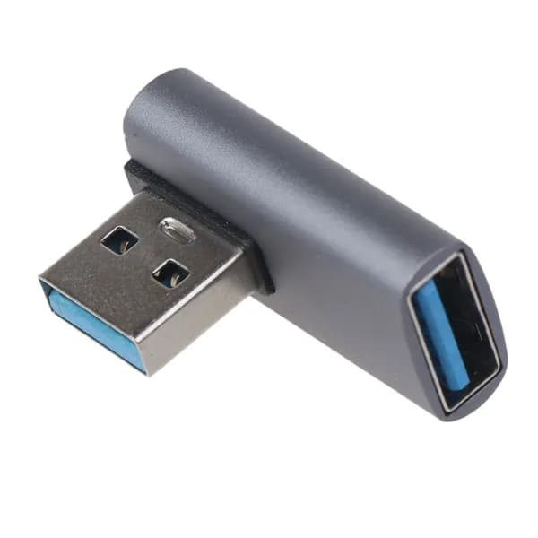 Адаптер USB 3.0 папа-мама с боковым изгибом 90 градусов