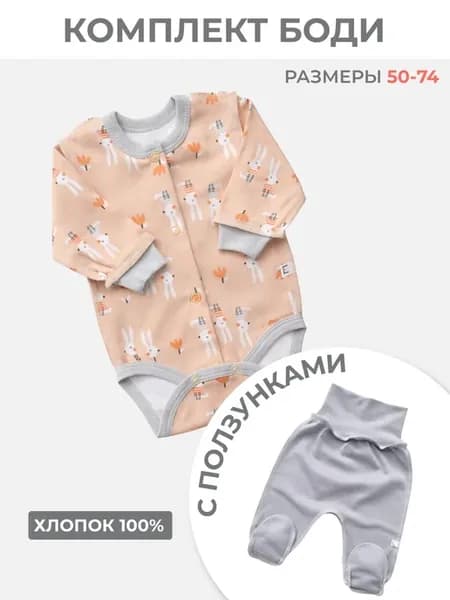 Комплект для новорожденного боди и ползунки