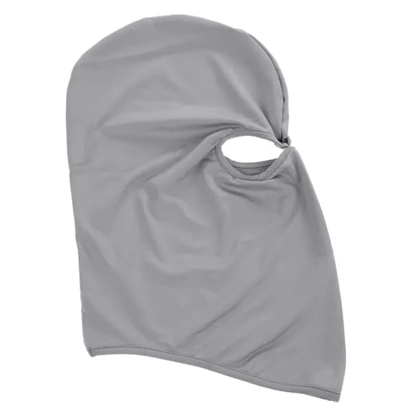 Двухдырчатая велосипедная маска из лайкры, светло-серая, ультраэластичная