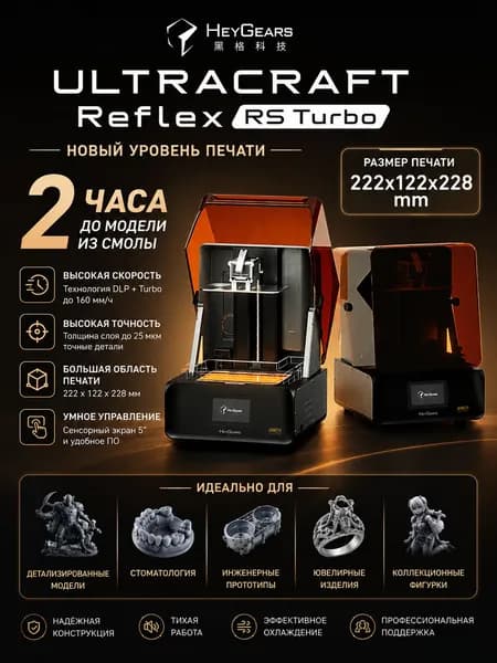Настольный принтер Reflex RS Turbo с высокой точностью