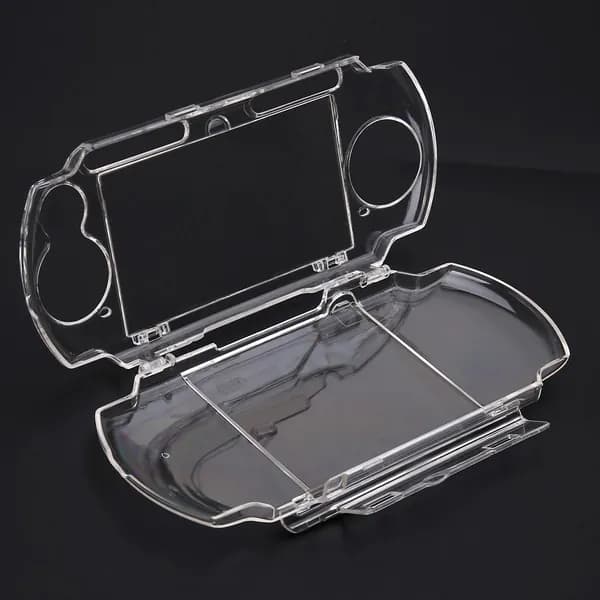 Прозрачный чехол-книжка для Sony PSP-3000 с защитой экрана