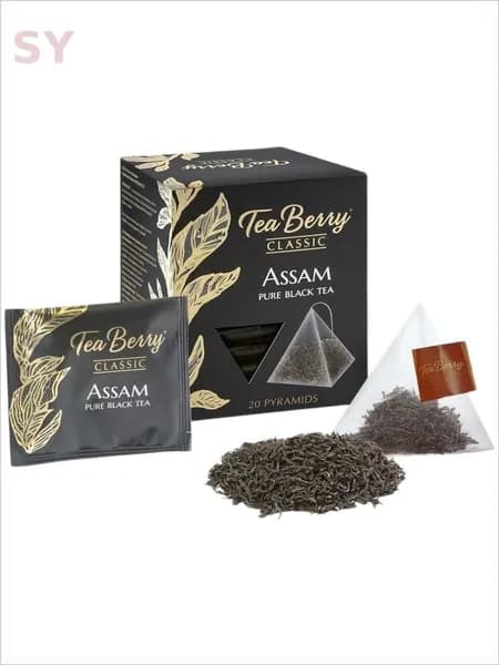 Чай в пирамидках Tea Berry Ассам, 20 шт, черный чай листовой