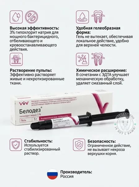 Белодез гель, 3% ВладМиВа