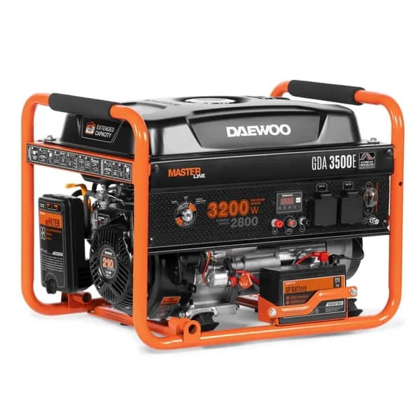 Бензиновый генератор DAEWOO GDA 3500E (3.2 кВт, 7.5 лс, 220В)
