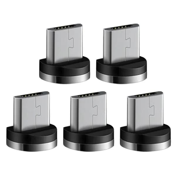 (5 шт.) Магнитная насадка для зарядки (переходник) micro-USB (магнитная)