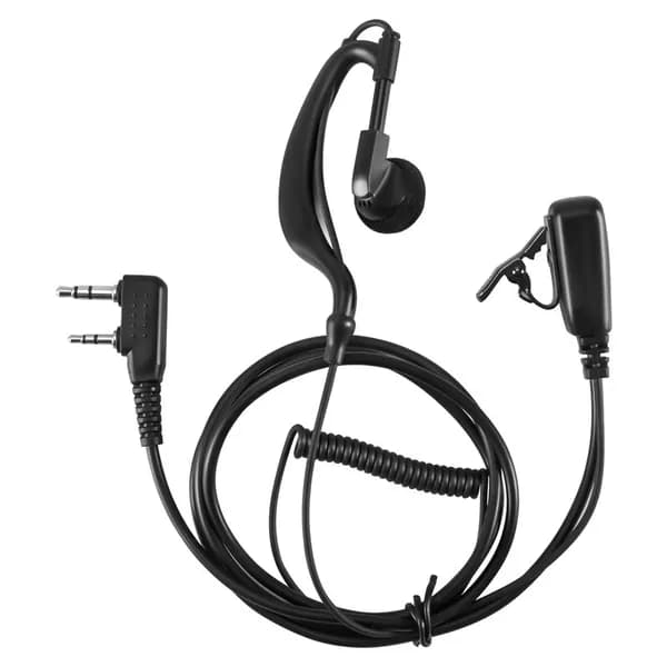 2-контактная гарнитура G-образной формы с кнопкой PTT для радиостанций Kenwood Wouxun