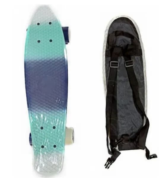 Скейтборд Tech Team пластиковый Multicolor 22 blue/sea blue TSL-401MP