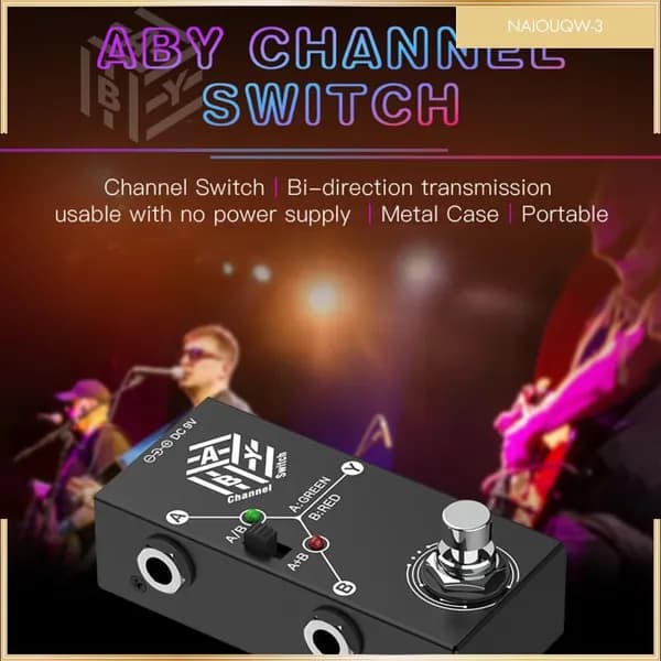 Гитарные педали, мини AB Switch, для удобного переключения каналов