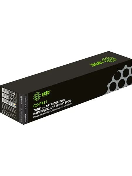 Картридж лазерный Cactus KX-FAT411A7 (CS-P411), черный, 2000 страниц