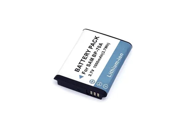 Аккумулятор для фотоаппарата Самсунг BP70A, BP-70A, EA-BP70A, 3.7V, 1000mAh, код 077126