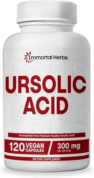 Чистый Ursolic Acid Supplement 300 мг, 120 таблеток, порошок экстракта листьев розмарина