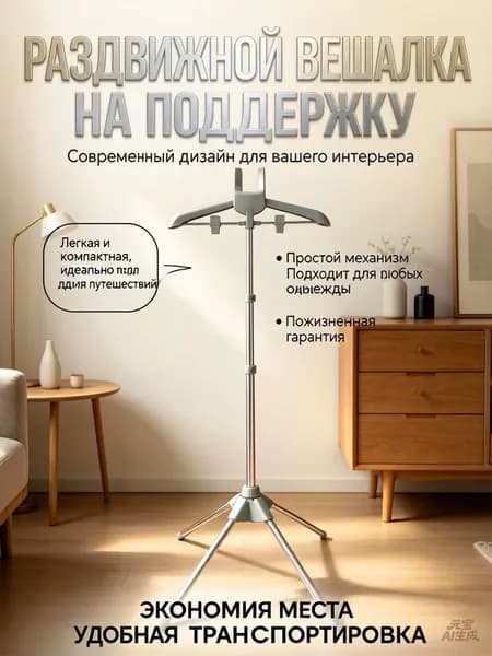 Вешалка напольная, 160 см х 50 см