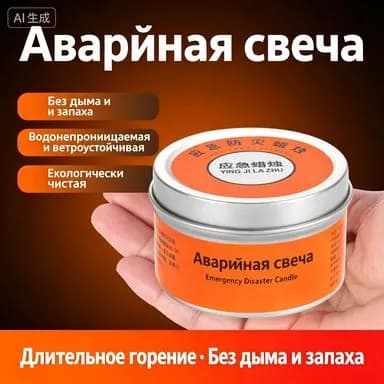 Свечи для молитвы "Без отдушки" 5 см х 5 см