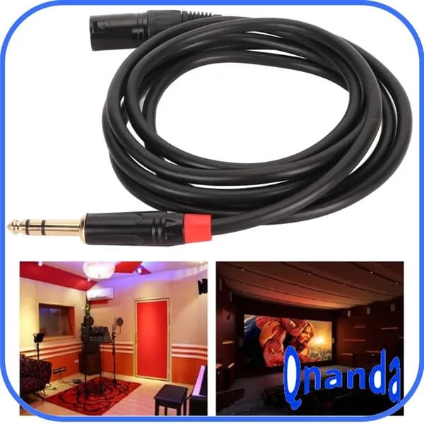 Кабель XLR Male to TRS, устойчивый и гибкий для микрофонов и музыкальных инструментов
