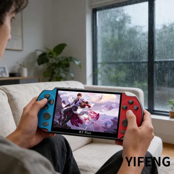 Портативная игровая консоль X7 PLUS с 5,1-дюймовым дисплеем и поддержкой 10 эмуляторов