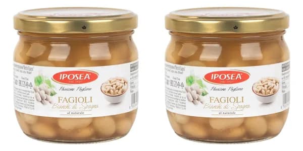 Фасоль IPOSEA белая "Бьянки ди Спанья" 350г*2штуки