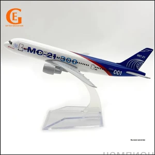 Масштабная металлическая копия самолета МС21, выполненная для Аэрофлота, считается популярной моделью российских авиалиний