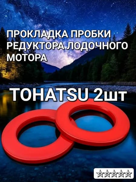 Прокладка пробки редуктора лодочного мотора 14х8х2 2шт.