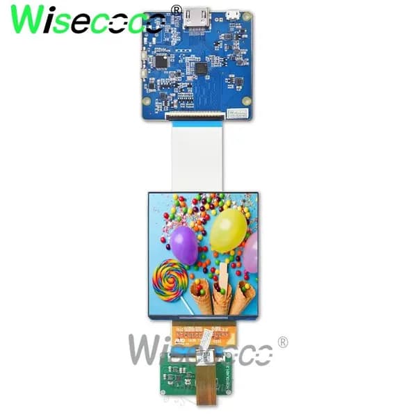 Wisecoco Пиксельный экран Экран OLED AMOLED Wisecco 3.81 дюйма для VR AR 1080x1200 90Hz MIPI, черный матовый
