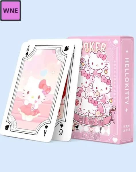 Колода игральных карт 54 шт. с героями Hello Kitty и Дисней для детей и взрослых