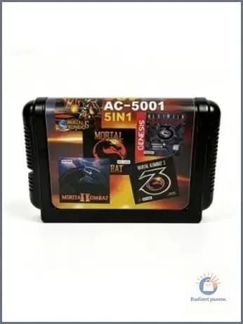 Игра Игровой картридж приставки 16 bit SEGA: Ultimate Mortal Kombat Trilogy (16 bit, Английская версия)