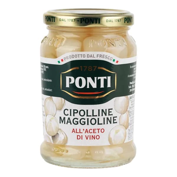 Луковички PONTI консервированные в уксусе, 300 г