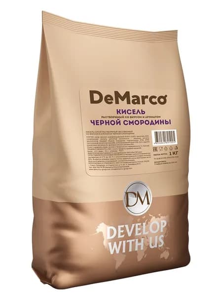 Кисель растворимый Demarco Черная смородина 1 кг для вендинга