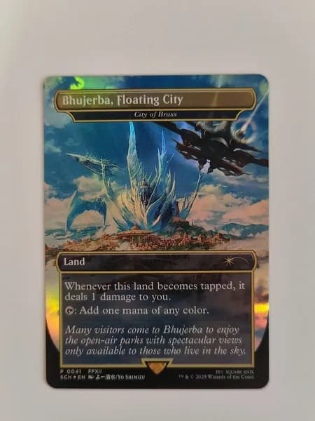 Портативные карты MTG Высококачественная фольга карт Final Fantasy Плавучий город Бхуджерба41