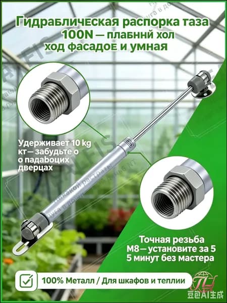 Термопривод для теплицы270 х 26мм, Легированная сталь, 1 шт