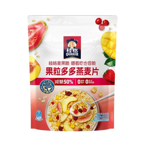 Хрустящая овсянка с фруктами и орехами