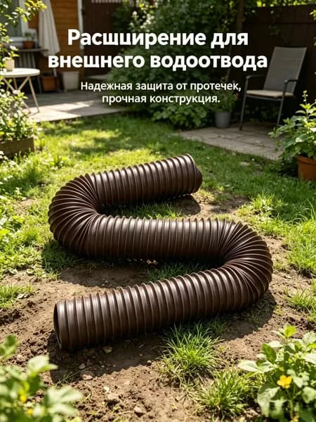 Наружная дренажная труба для дождевой воды, телескопическая удлинительная дренажная труба, 1,4 м