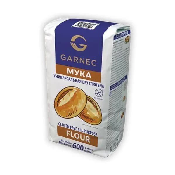 GARNEC Гарнец мука универсальная без глютена "Flour" 600 г.