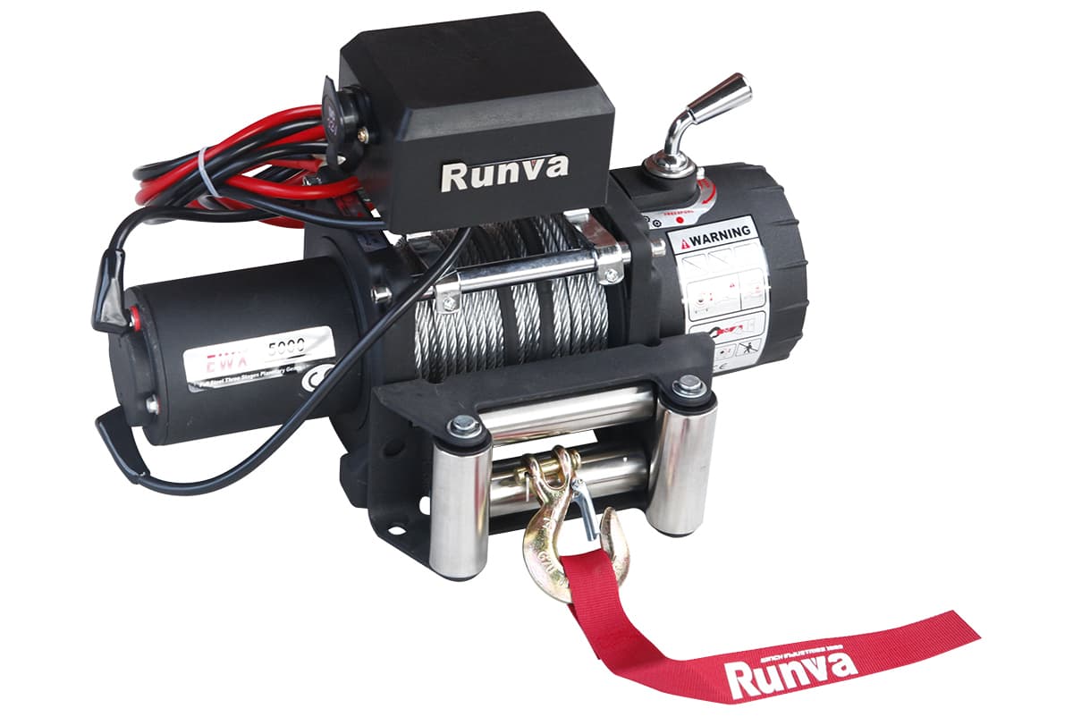 Лебёдка электрическая 12V Runva 5000 lbs 2268 кг