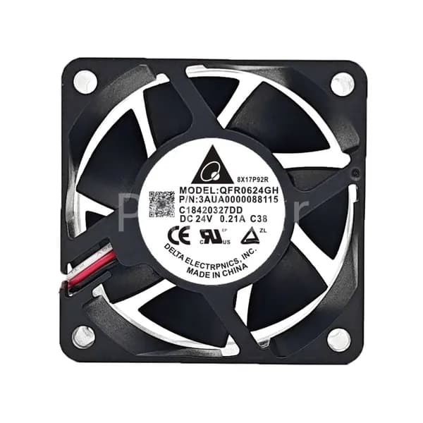 Вентилятор QFR0624GH 60* 60* 25 мм вентилятор охлаждения шкафа управления инвертором 24 В 0.21A 3,84 Вт 7600 об/мин 34,78 CFM