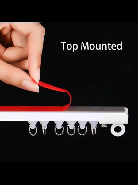 Самоклеящийся карниз Top Mount, поворотный трек