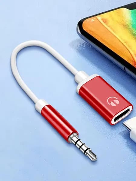 Переходник type c на 3.5 jack,USB Type-C/3.5 мм, хром