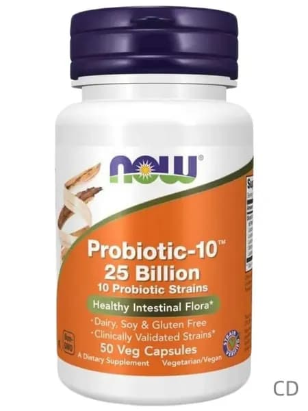 NOW Probiotic-10 Пробиотик-10 25 млрд КОЕ 50 капсул