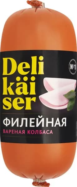 Колбаса DELIKAISER Филейная вар., 300г 3 шт.