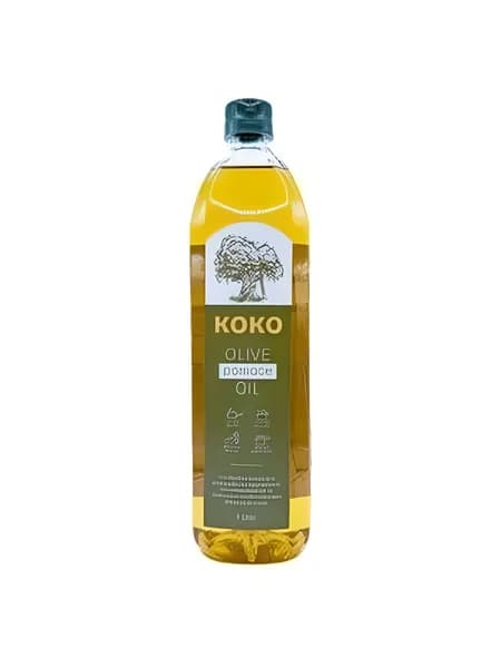 Оливковое масло рафинированное KOKO, пласт.бут., 1л