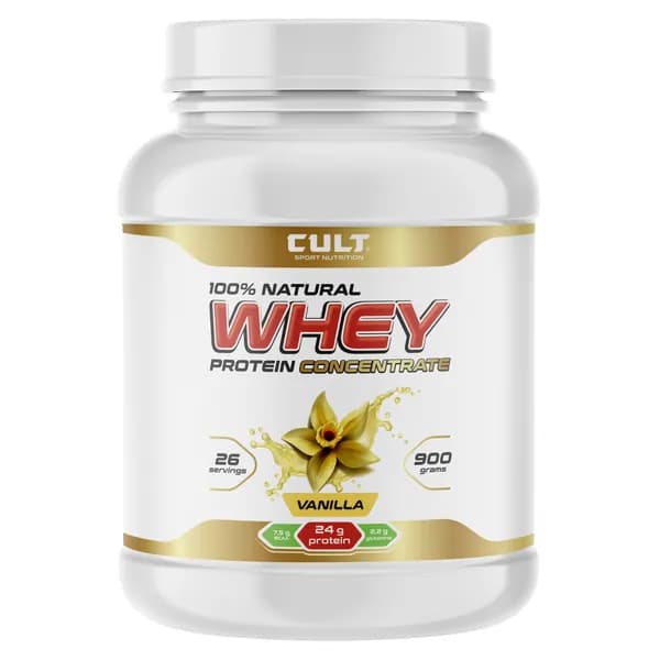 Cult 100% Whey Protein 75 - 900 грамм, ваниль (26 порций)