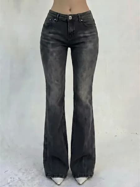 Джинсы клеш от колена bootcut y2k