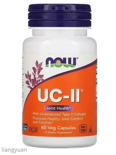 Коллаген 2 типа неденатурированный NOW Collagen UC-II, 60 растительных капсул, для связок, суставов, хрящей, кожи