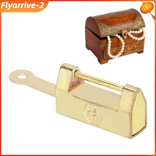 Золотой замок, Brass, для декора шкафов и шкатулок