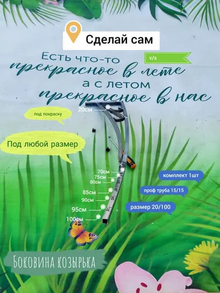 Боковины козырька на дверь