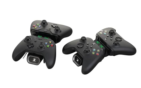 Зарядная станция VOLFOX для 2-х геймпадов XBOX Series S/X, 2 аккумулятора 1200мАч, 4 крышки Honcam